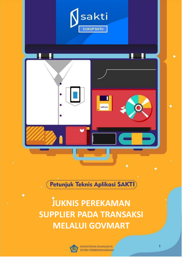 Juknis Perekaman Supplier Pada Transaksi Melalui Govmart Sakti