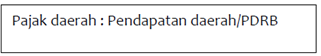 Rasio Pajak Analisis Laporan Keuangan Pemerintah Daerah